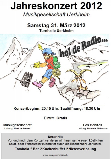 Titelblatt Jahreskonzert 2012 Hol de Radio...